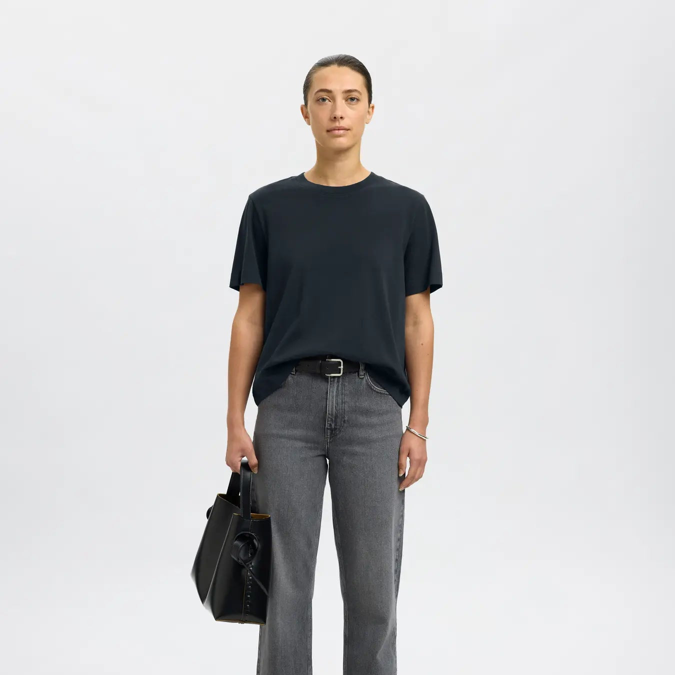 SLFESSENTIAL SS BOXY TEE NOOS