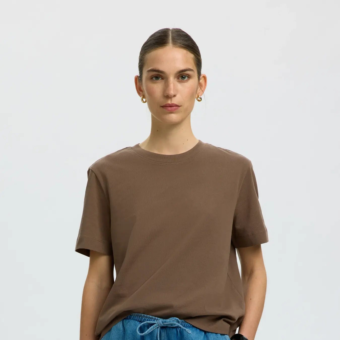 SLFESSENTIAL SS BOXY TEE NOOS