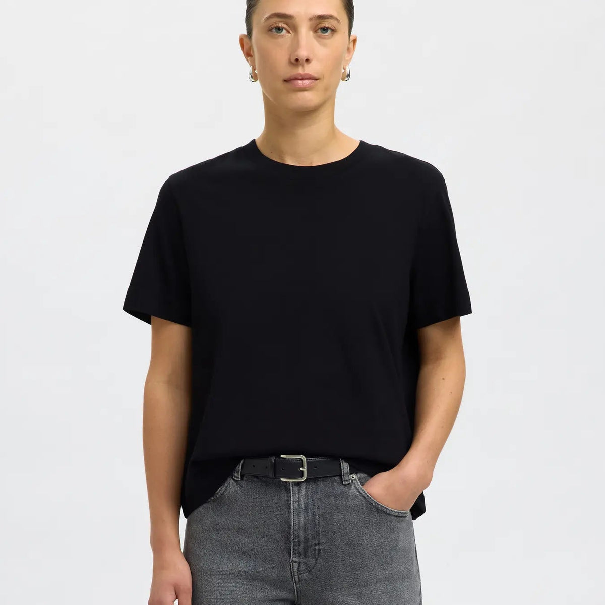 SLFESSENTIAL SS BOXY TEE NOOS