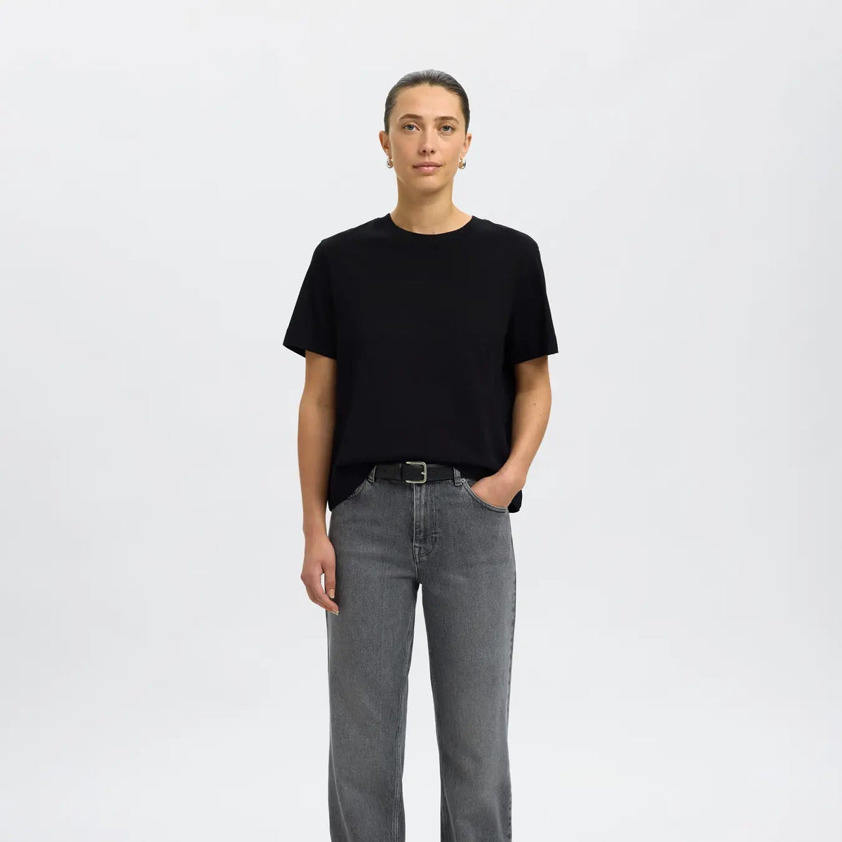 SLFESSENTIAL SS BOXY TEE NOOS