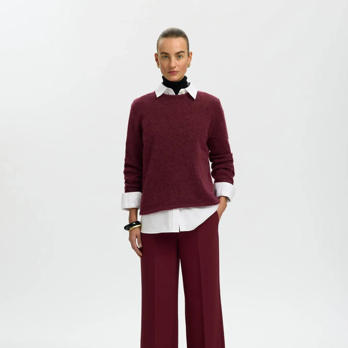 SLWLULU NEW LS KNIT O-NECK NOOS