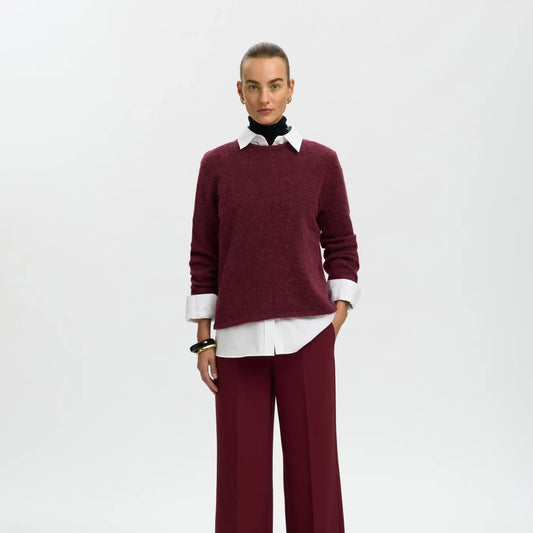 SLWLULU NEW LS KNIT O-NECK NOOS