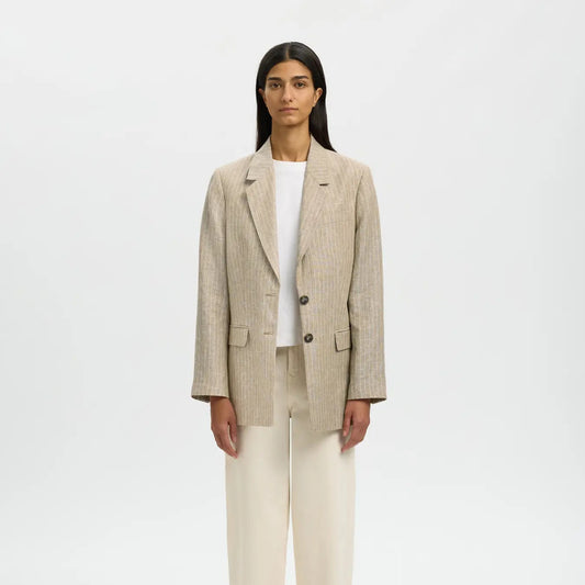 SLWRELAXED IDA LS LINEN BLAZER