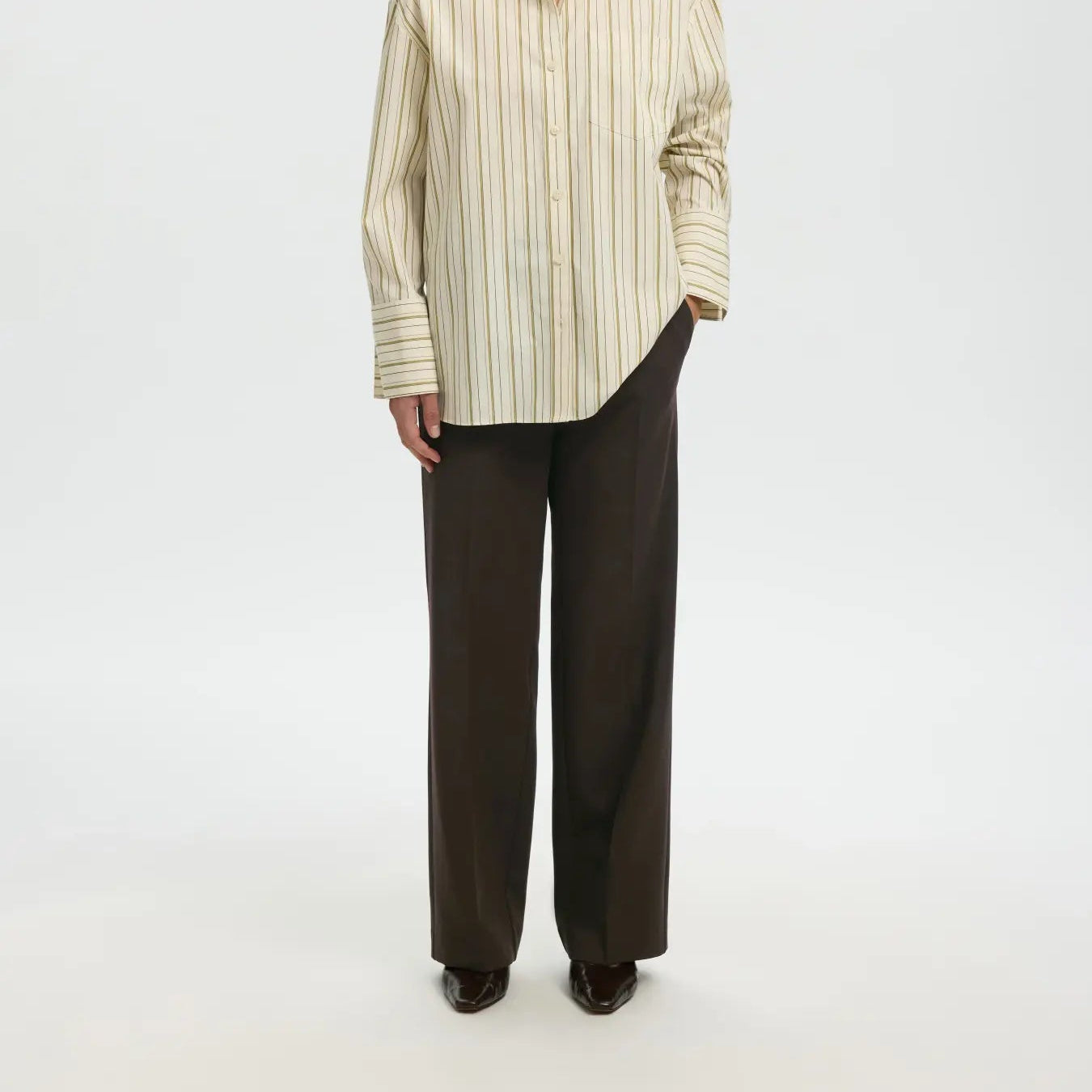 SLWRITA MW WIDE PANT MEL NOOS DELICIOSO