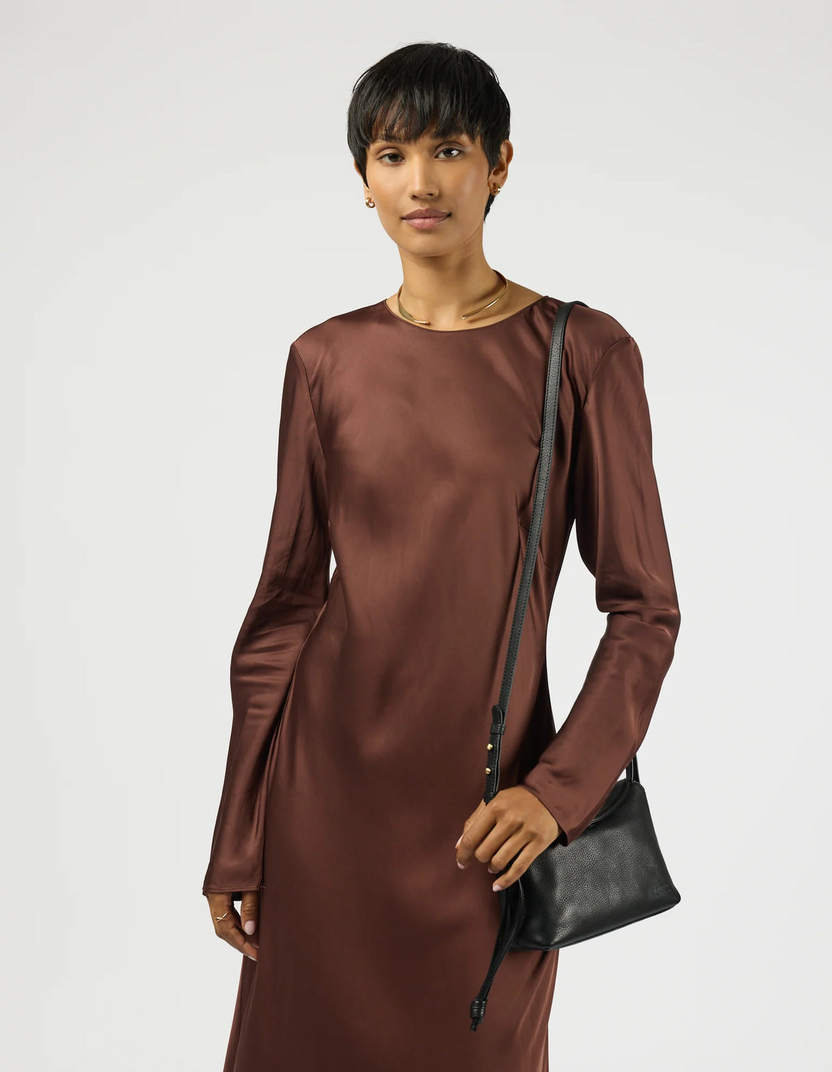 Sienna Mini Black Soft Grain Leather