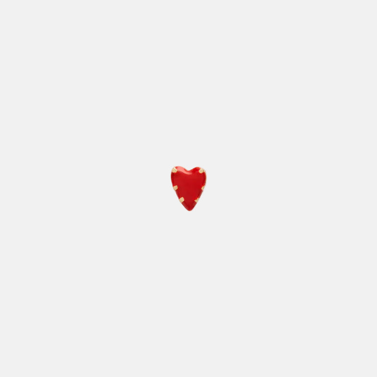 Single Lolita Heart Stud