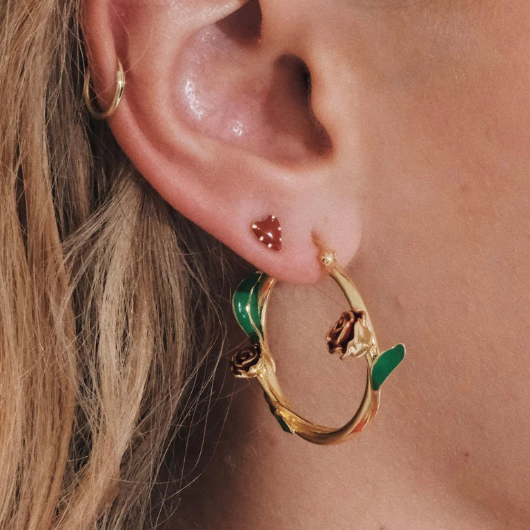 Single Lolita Heart Stud