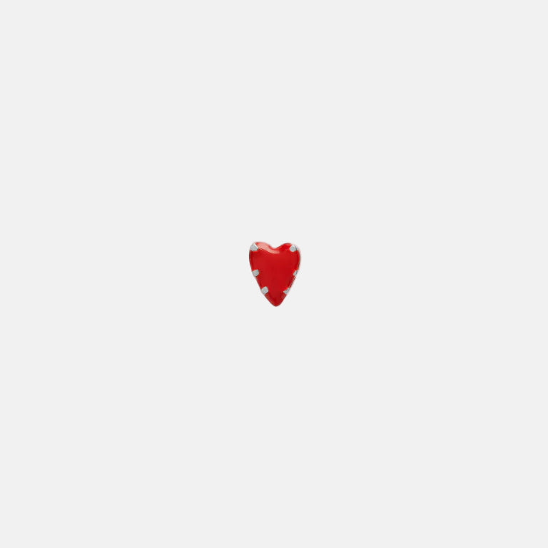 Single Lolita Heart Stud