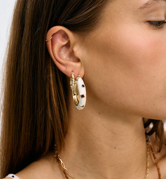 Tutti Frutti Hoop Earrings