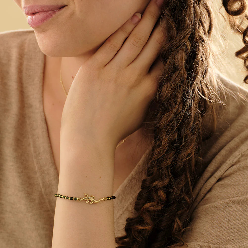Untamed Alligator Aventurine Bracelet GP