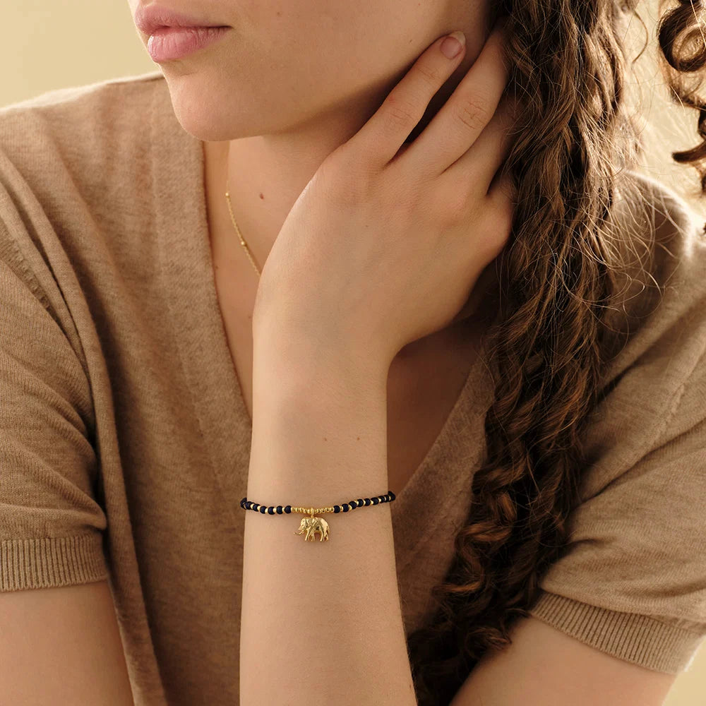 Untamed Elephant Lapis Lazuli Bracelet GP