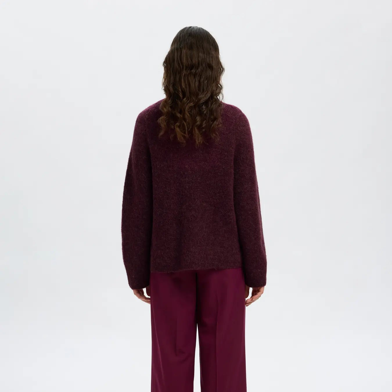 SLFSIA RAS LS KNIT T-NECK
