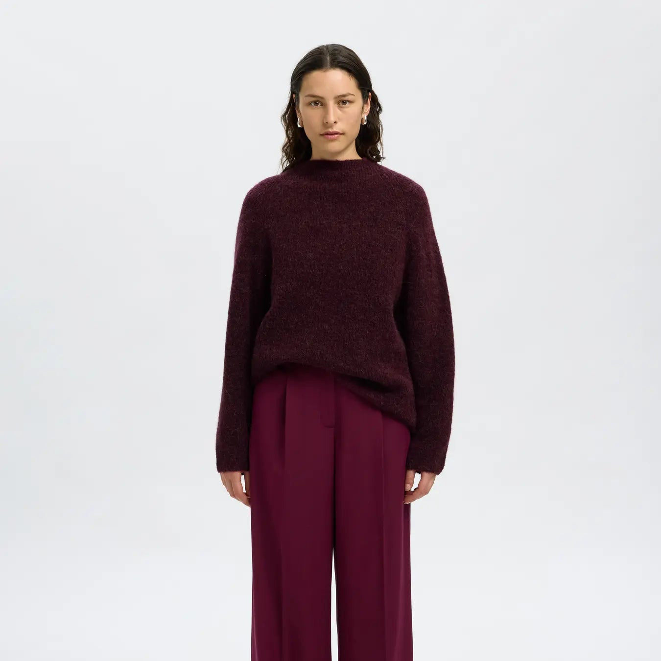 SLFSIA RAS LS KNIT T-NECK