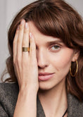 Load image into Gallery viewer, Vergulde ring met geometrisch patroon
