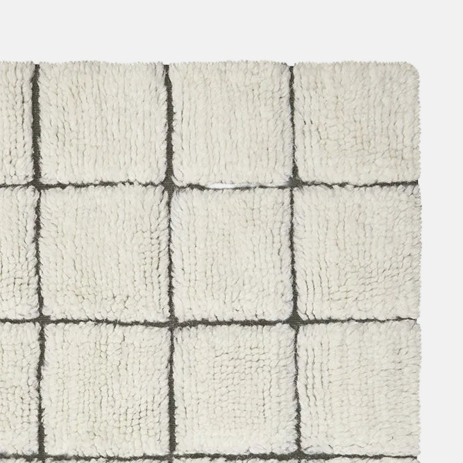 WOOL RUNNER RUG MOSAIC NATURAL