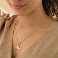 Load image into Gallery viewer, Wild Hummingbird Citrine Necklace GP
