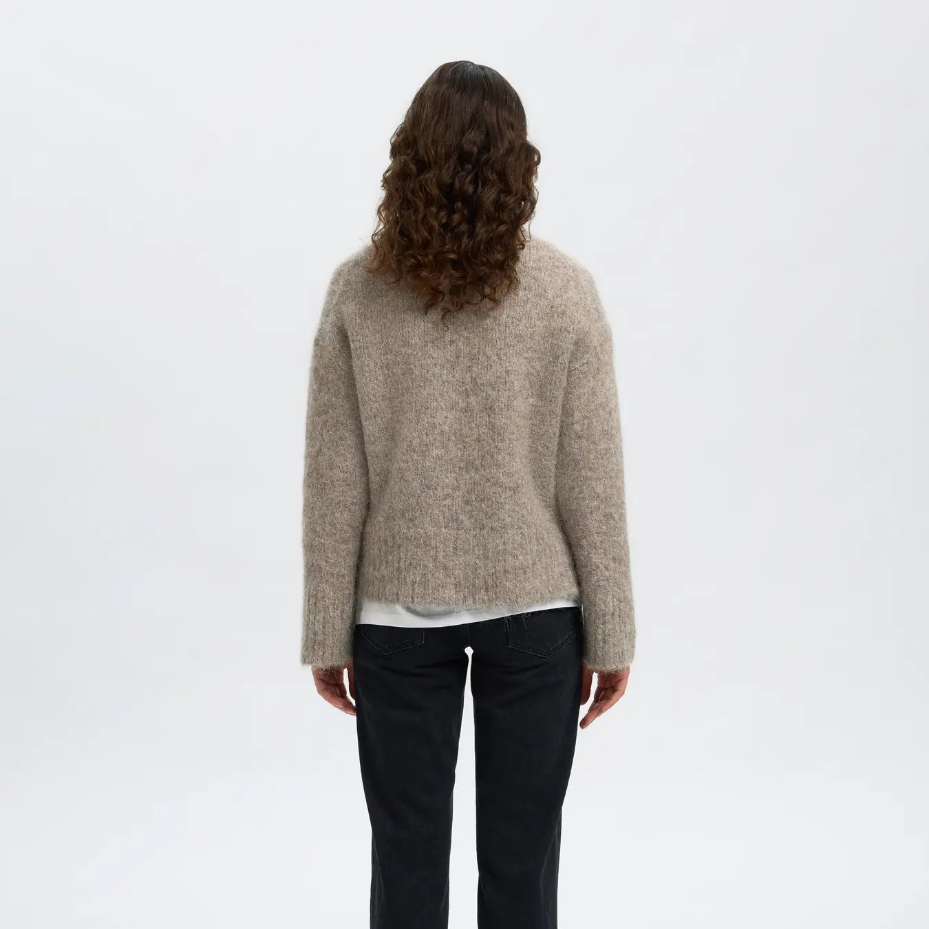 SLFGABRIELLA LS KNIT HIGH NECK NOOS