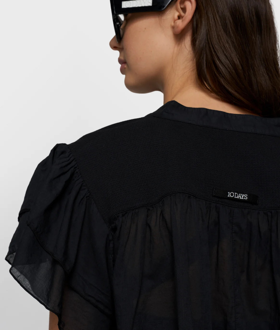 a-line ruffle top