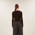 Afbeelding laden in Galerijviewer, basic ls melange stripe top
