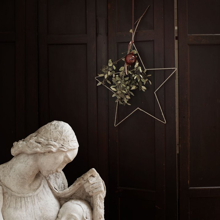 Glitter Christmas Star | Metal | 30 Cm