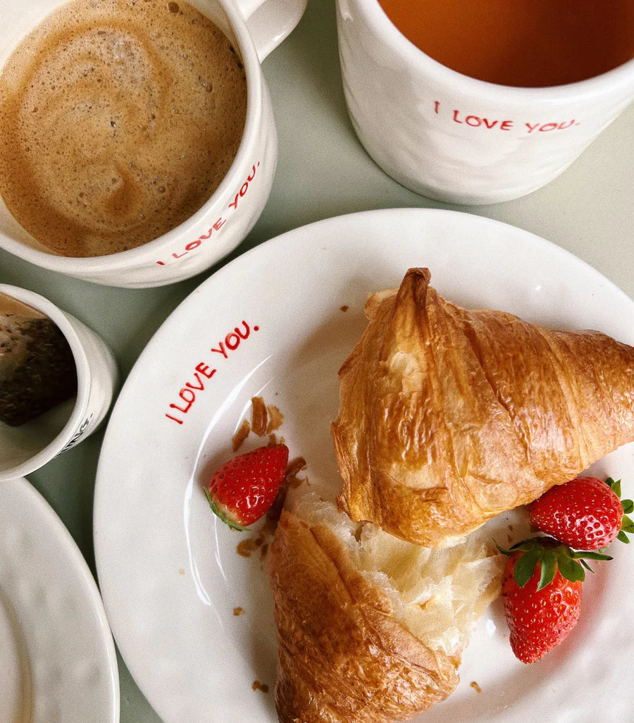 I love you breakfast plate