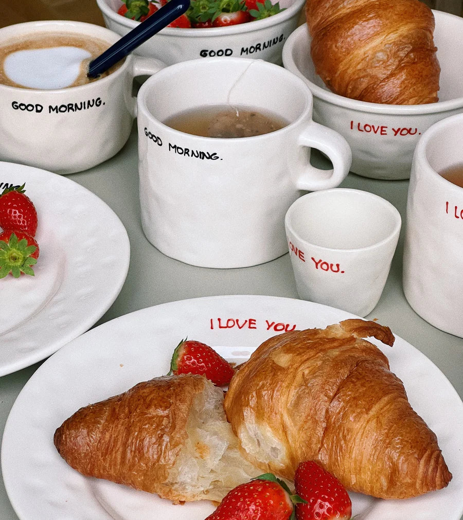 I love you breakfast plate