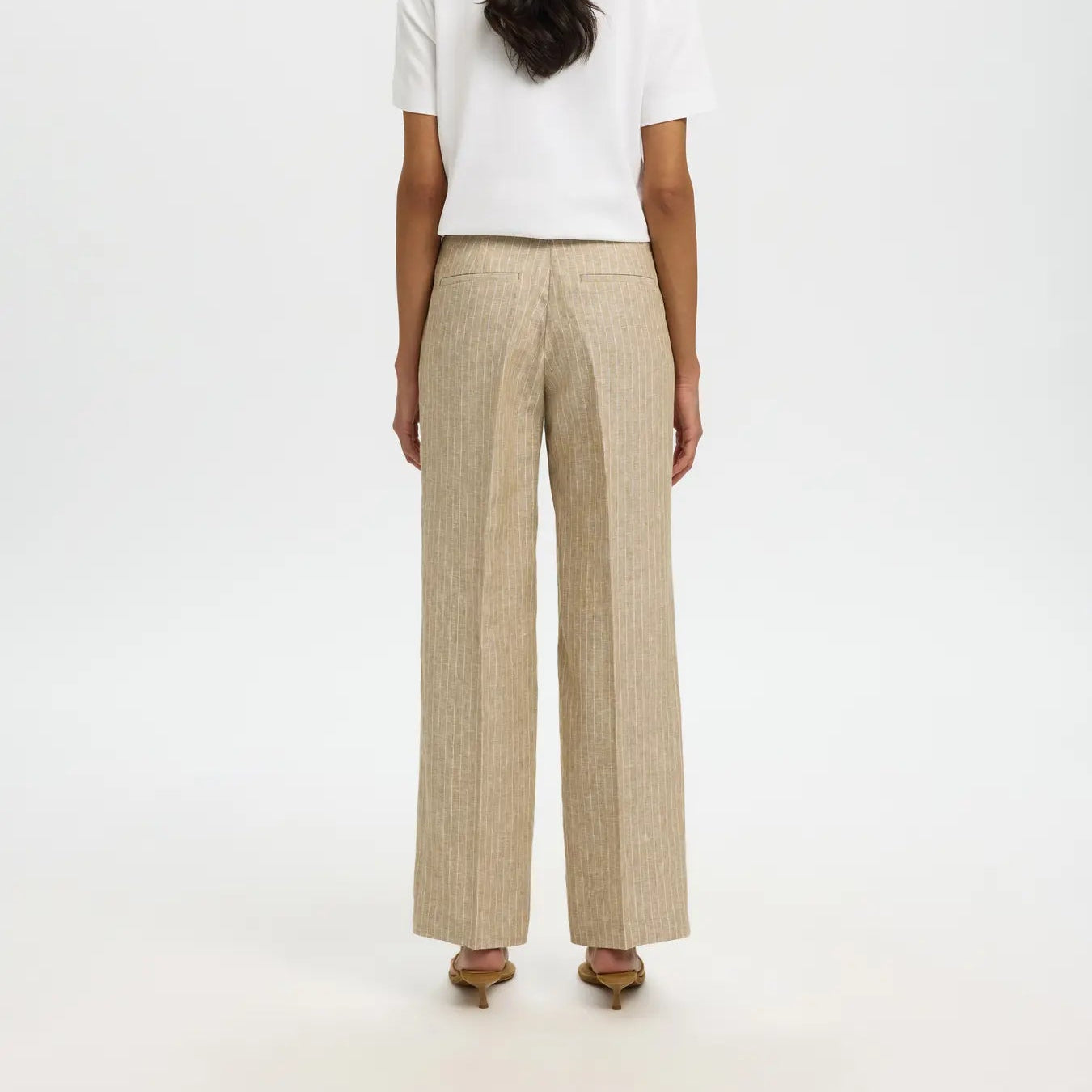 SLWWIDE IDA MW LINEN PANT