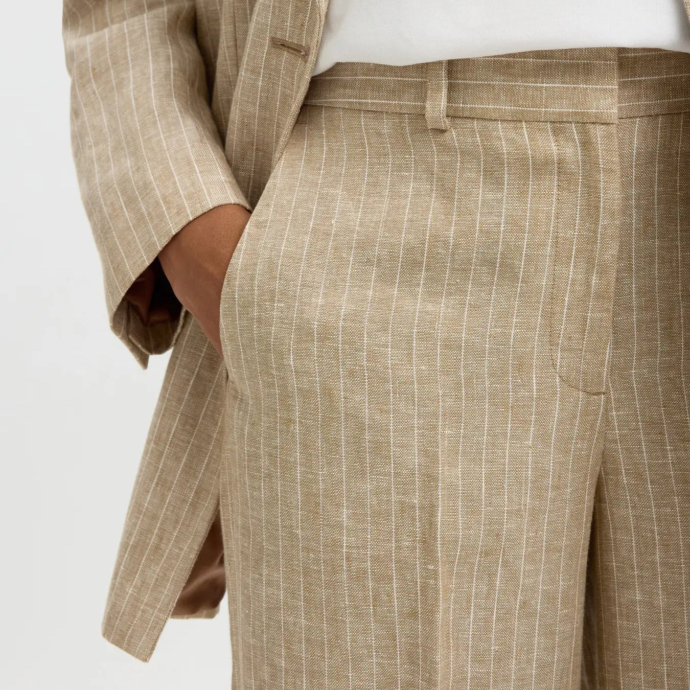 SLWWIDE IDA MW LINEN PANT