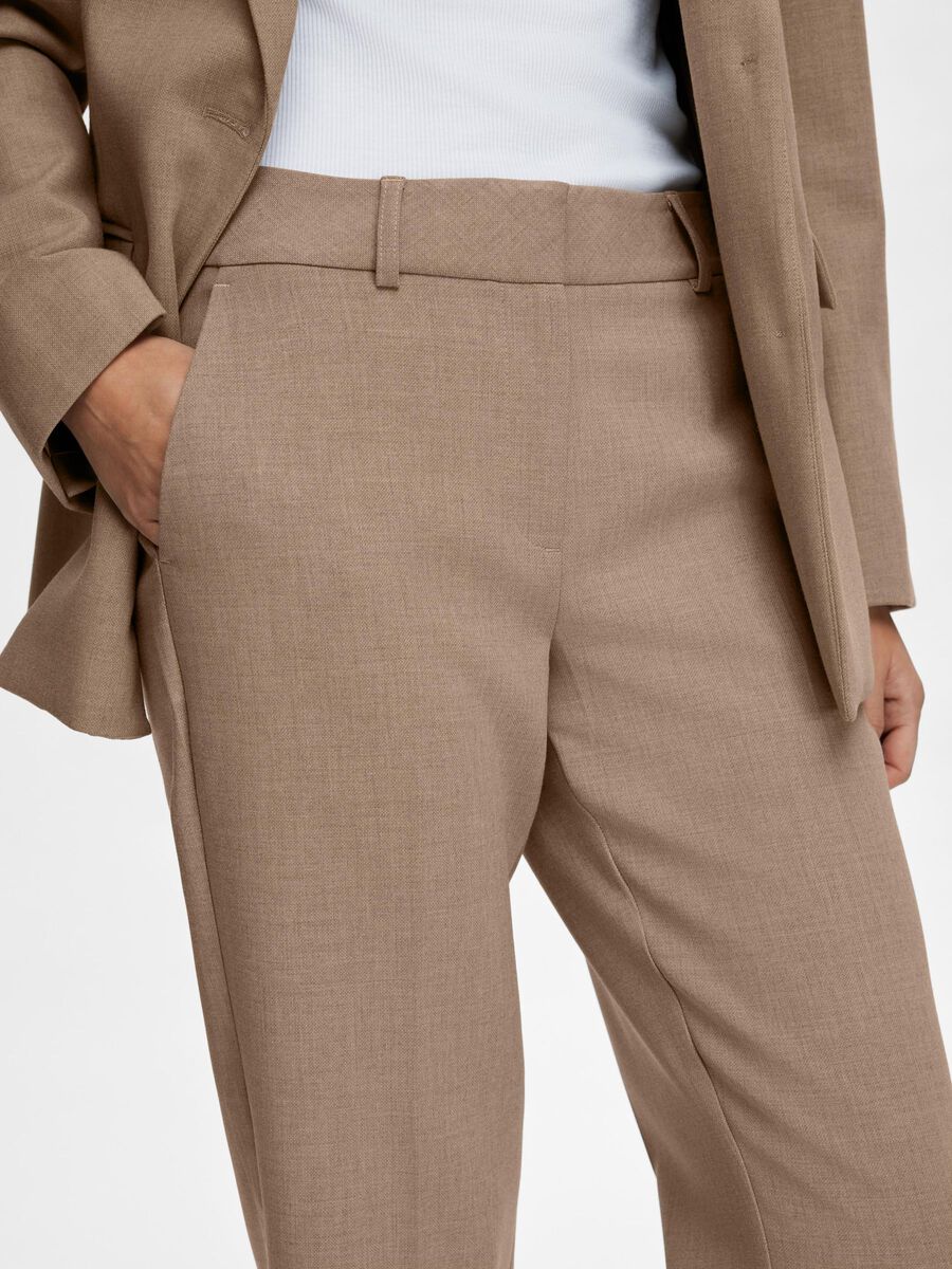 SLFRITA-RIA MW CROP PANT CAMEL MEL NOOS