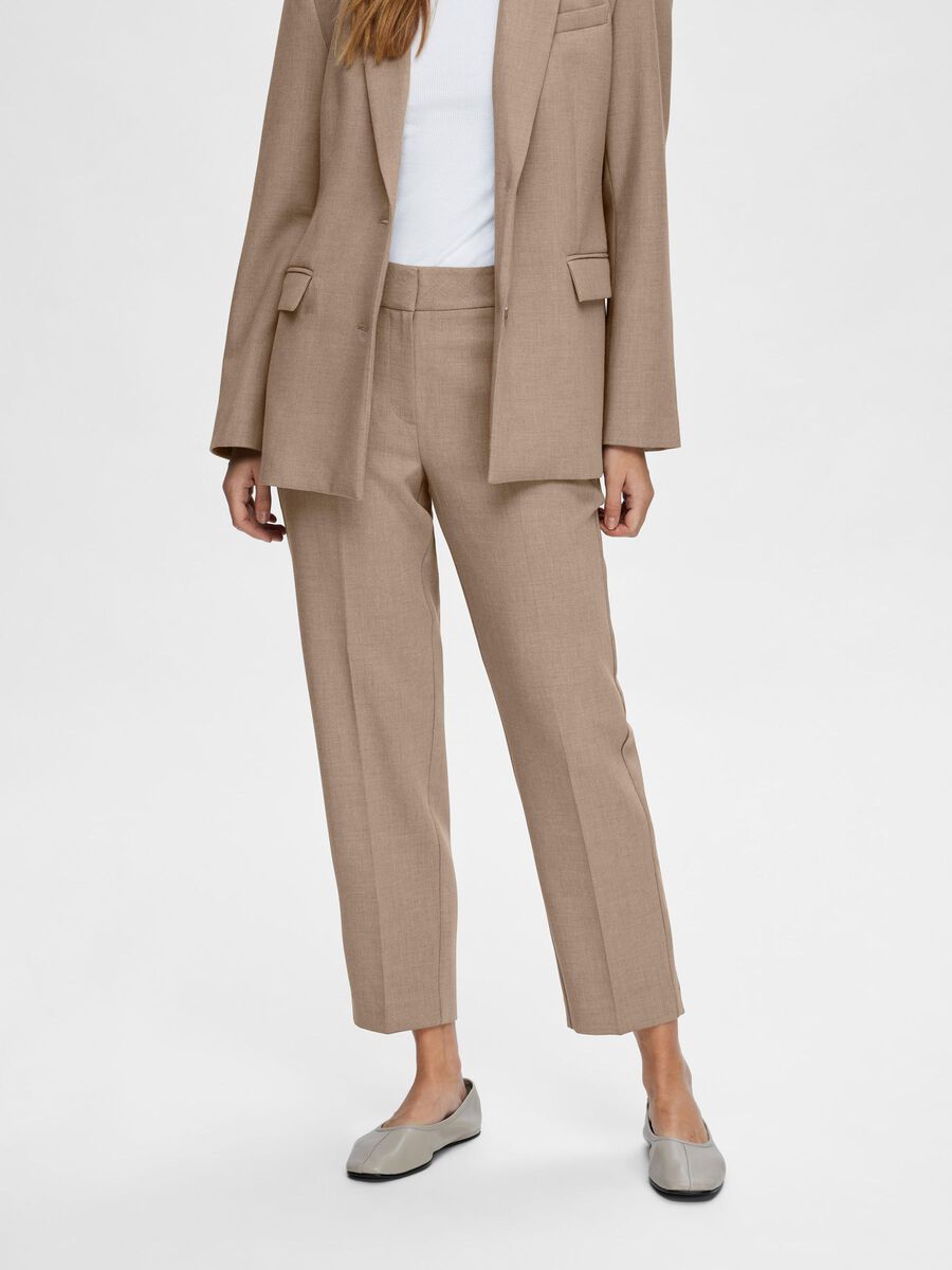 SLFRITA-RIA MW CROP PANT CAMEL MEL NOOS