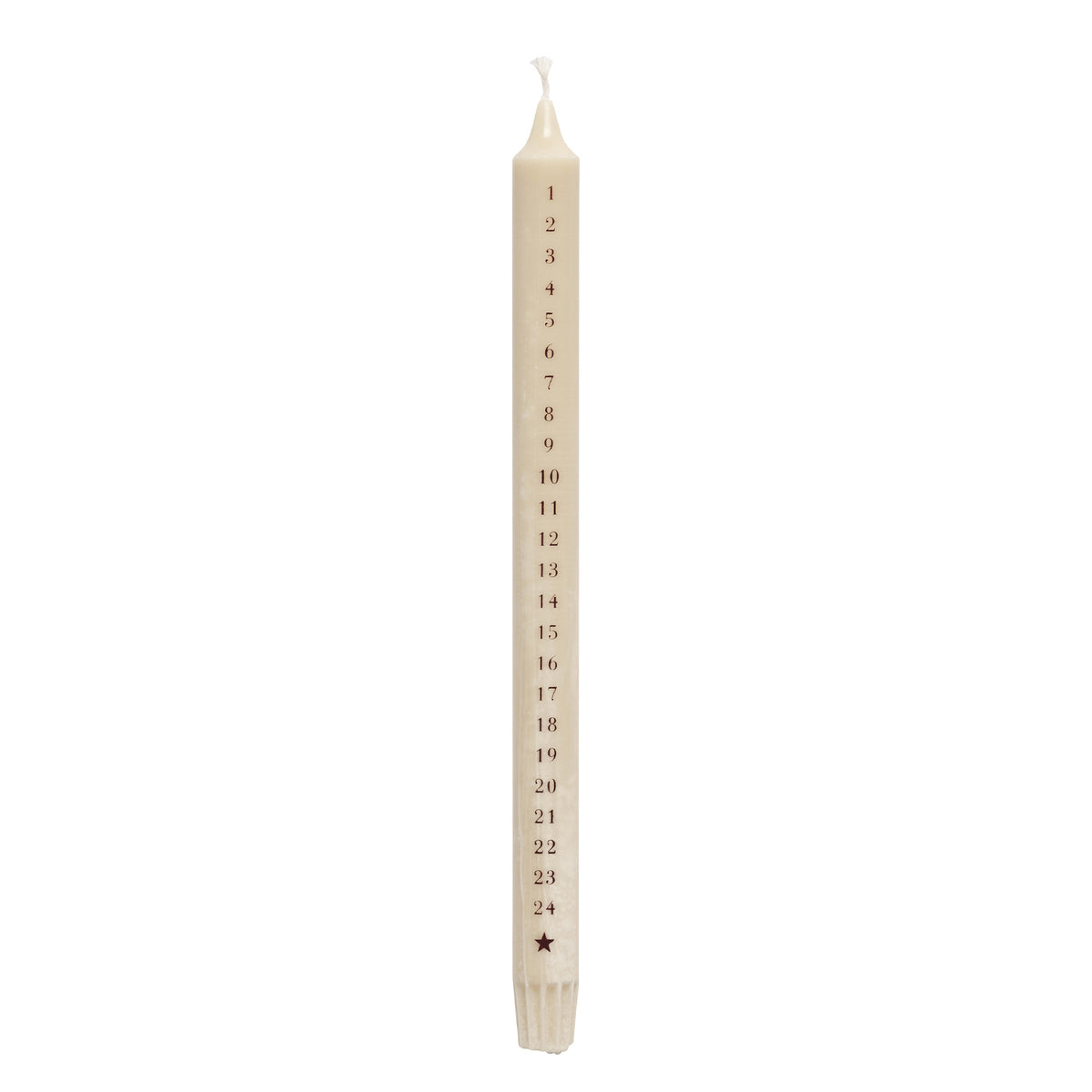 Kerstkaars sand, Ø 2,2 x 30 cm - Tine K Home