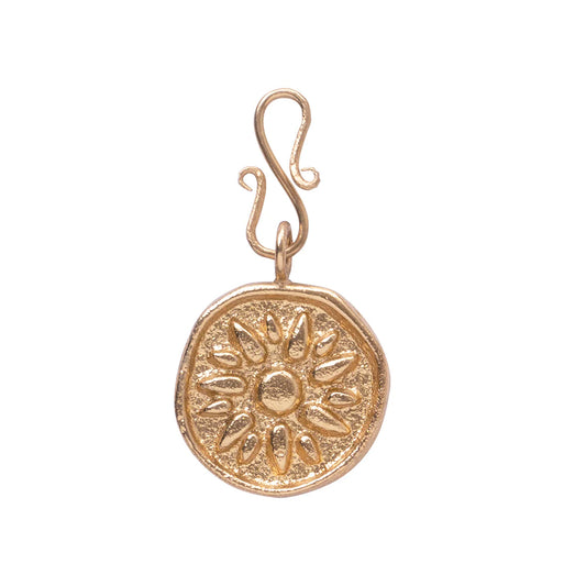 Sun Vintage Coin Charm 