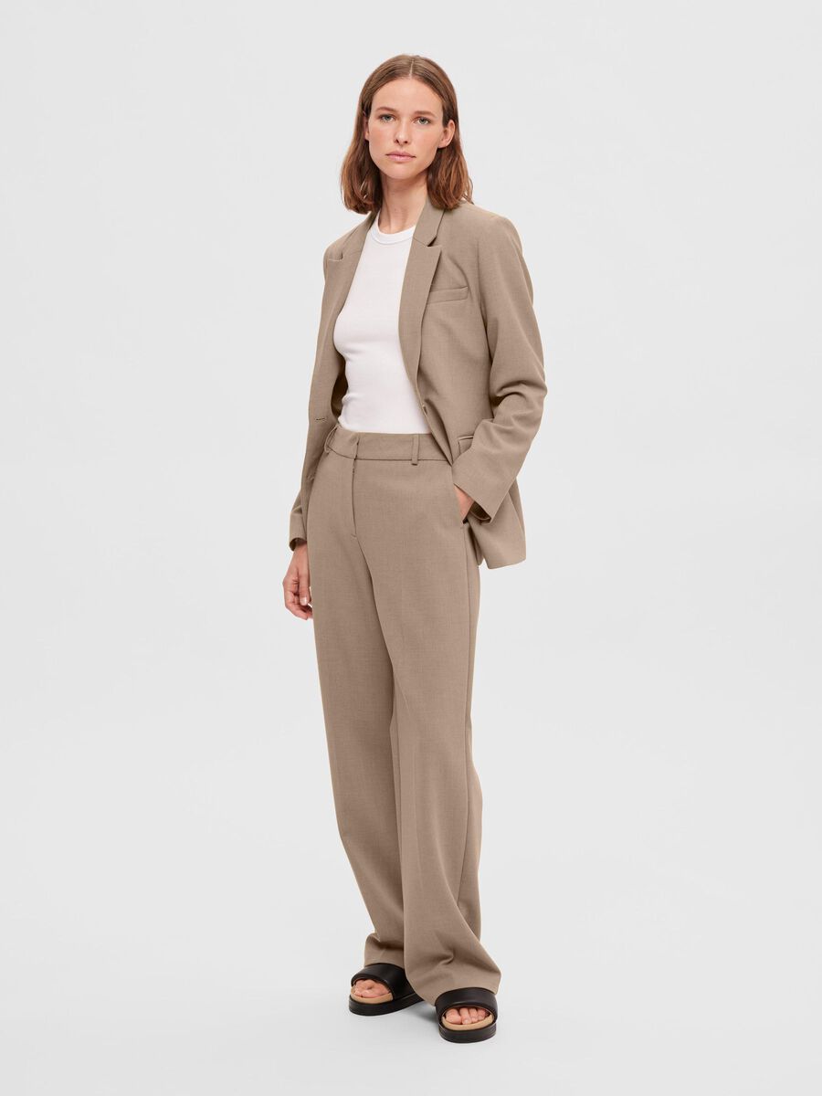 SLFRITA MW WIDE PANT CAMEL MLG N NOOS