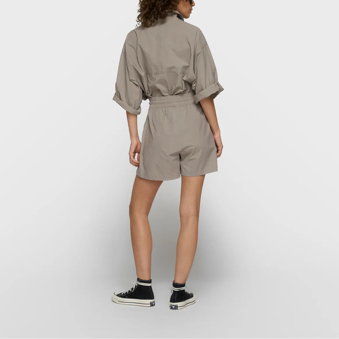 crinkle utility shorts