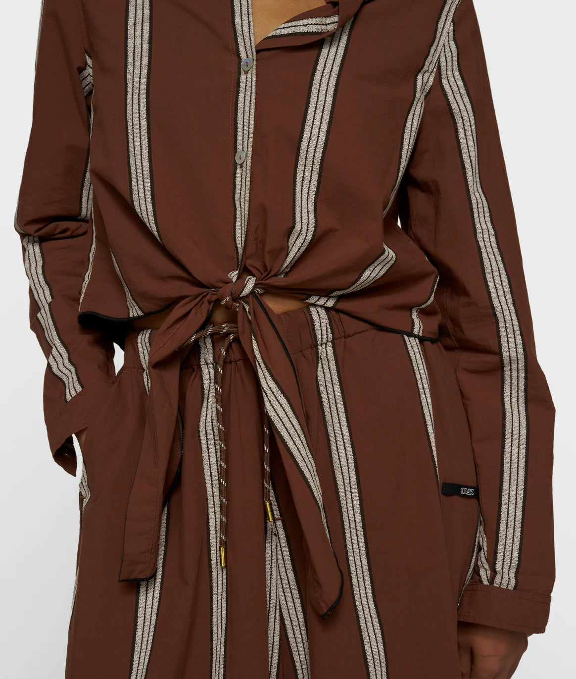 cropped knot blouse