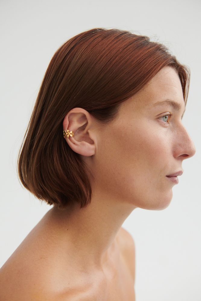 Wild poppy Ear Cuff