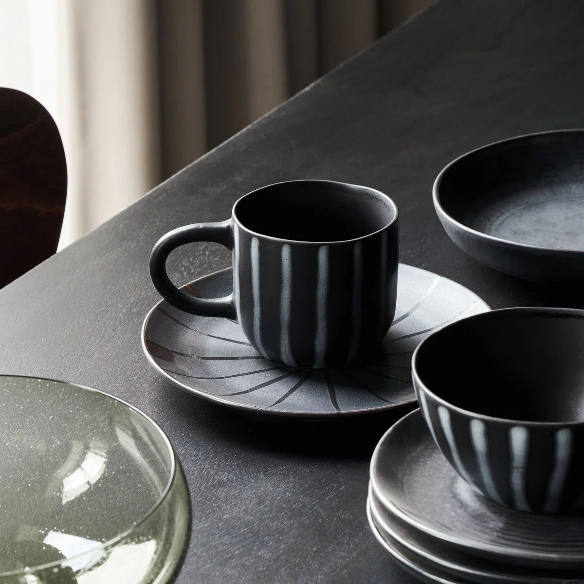 Cup, HDLine, Black/Brown