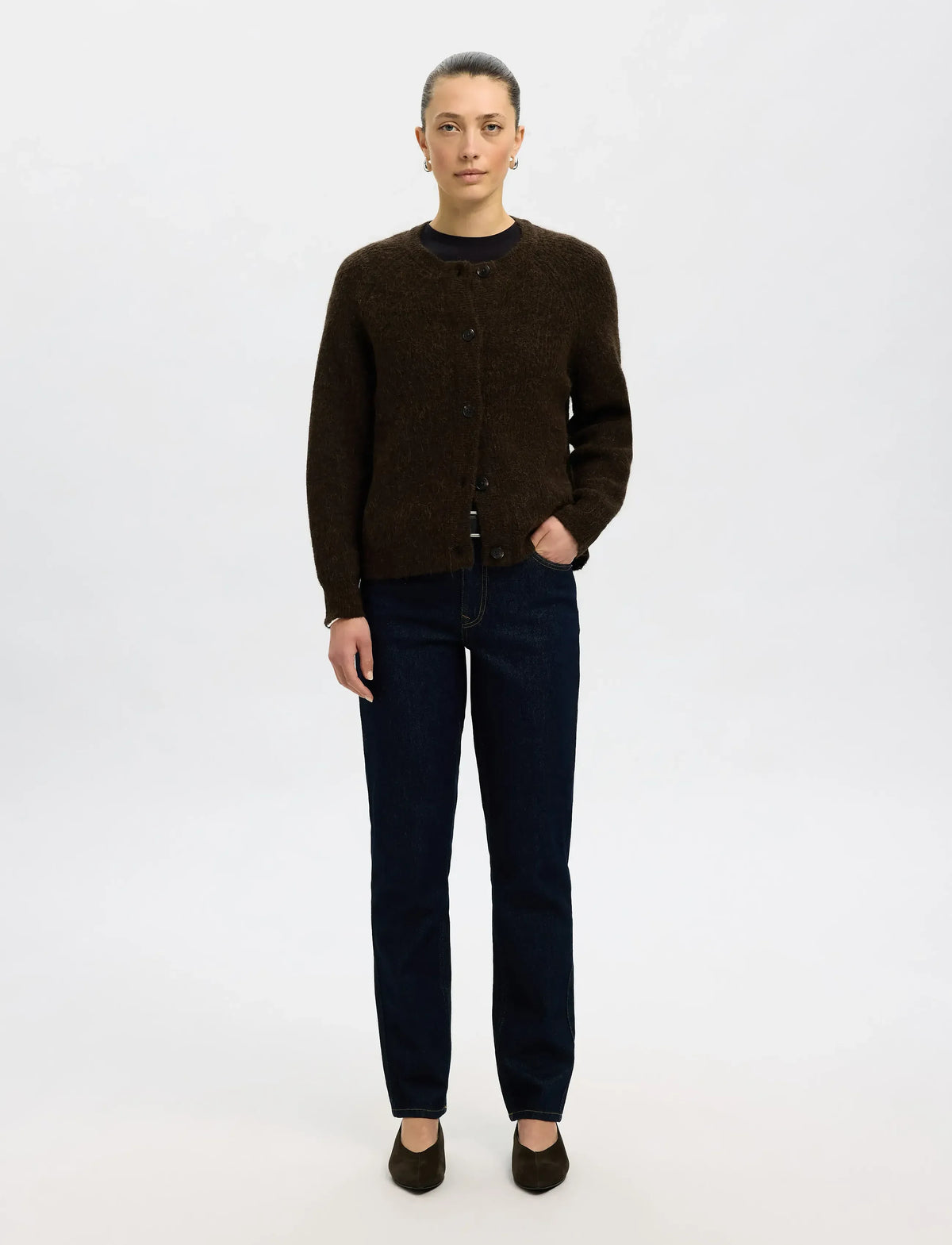 SLWLULU LS KNIT SHORT CARDIGAN NOOS
