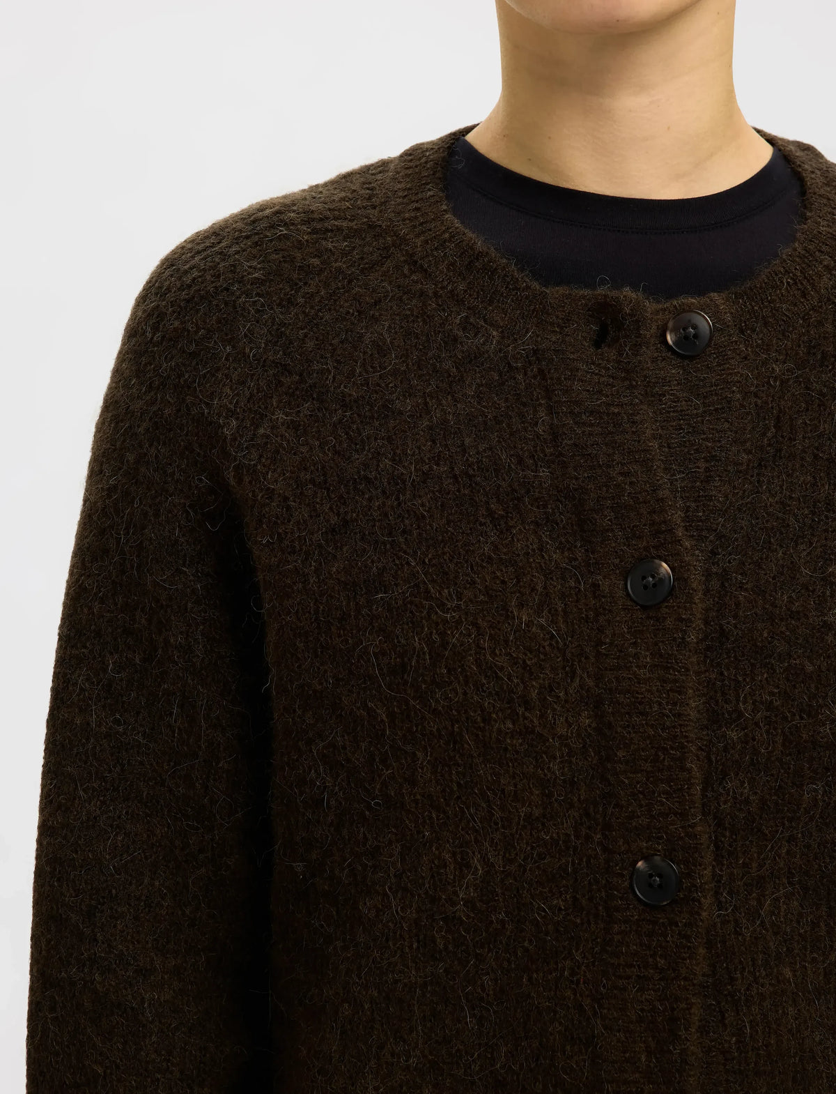 SLWLULU LS KNIT SHORT CARDIGAN NOOS