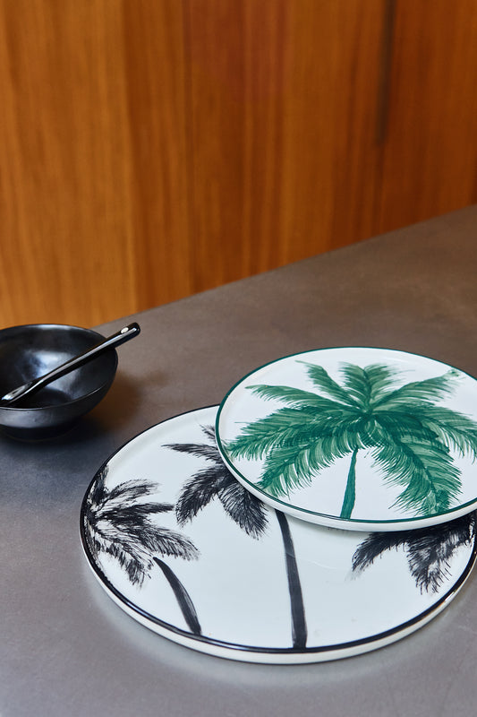 HK Living Porcelain Dinner Plate Palms