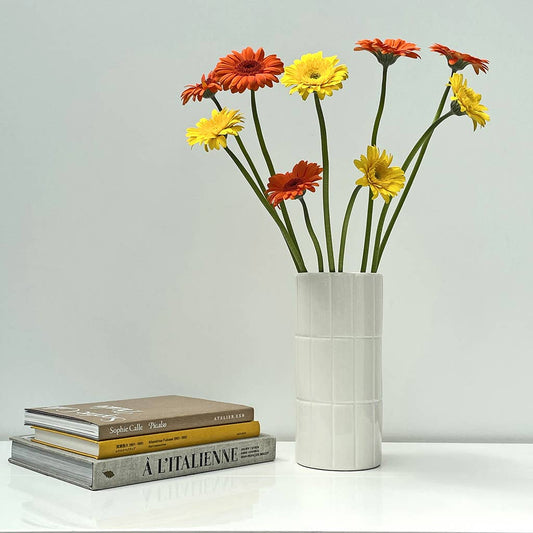 Tegel vaas D10,5 H23cm