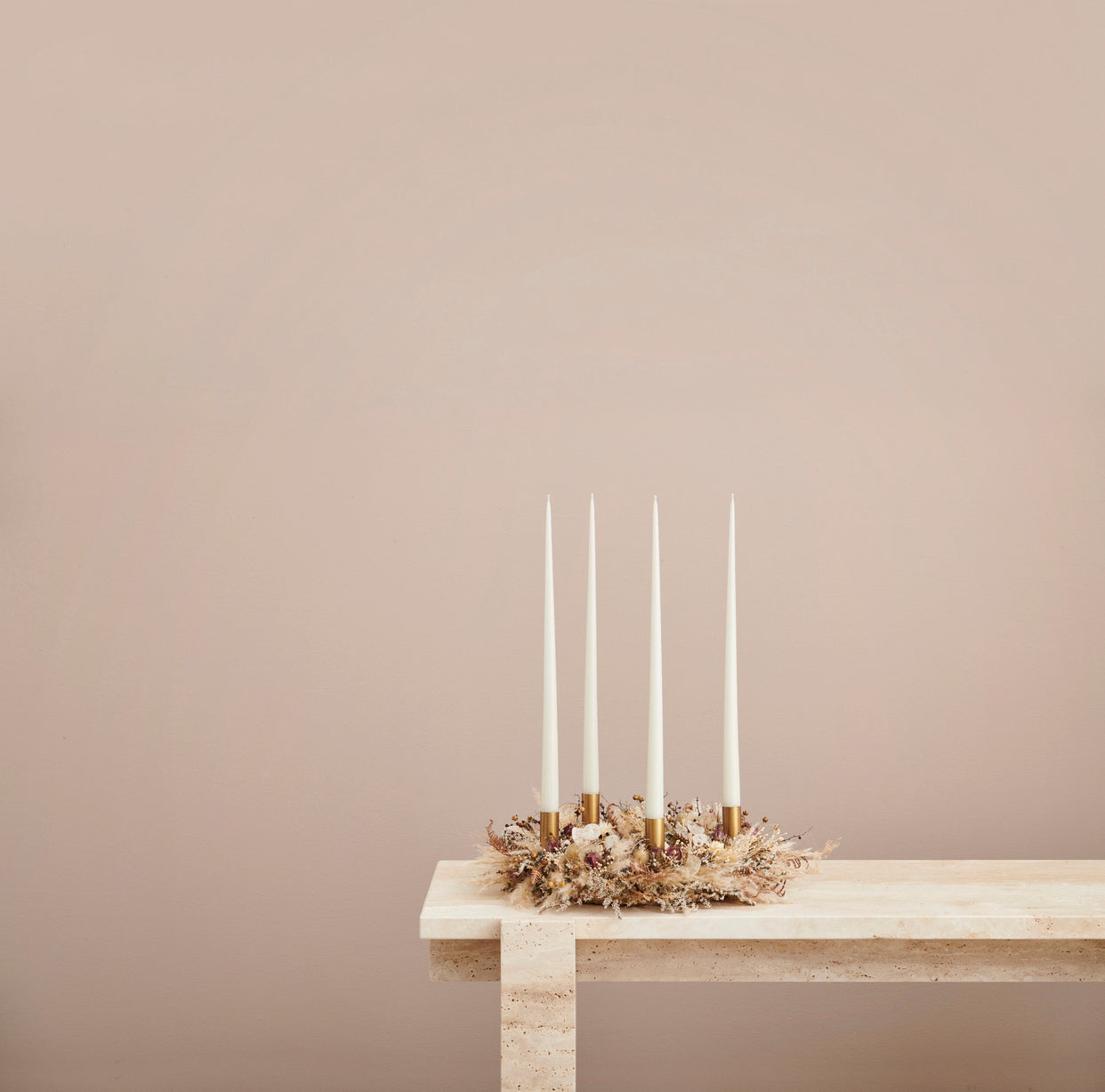 Taper kaars 42cm Ivory