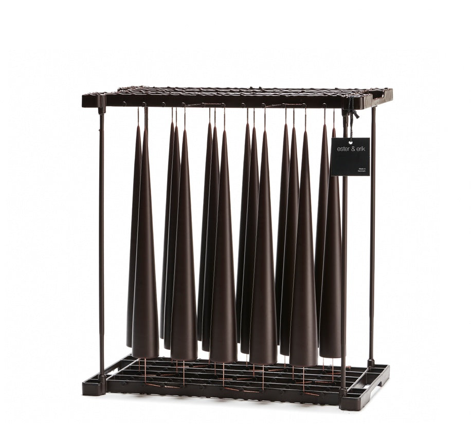 Kegel Kaars 37cm Espresso