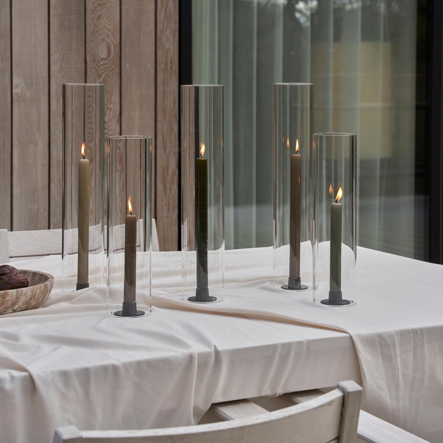 Kaarsenhouder Medium Black | MAT