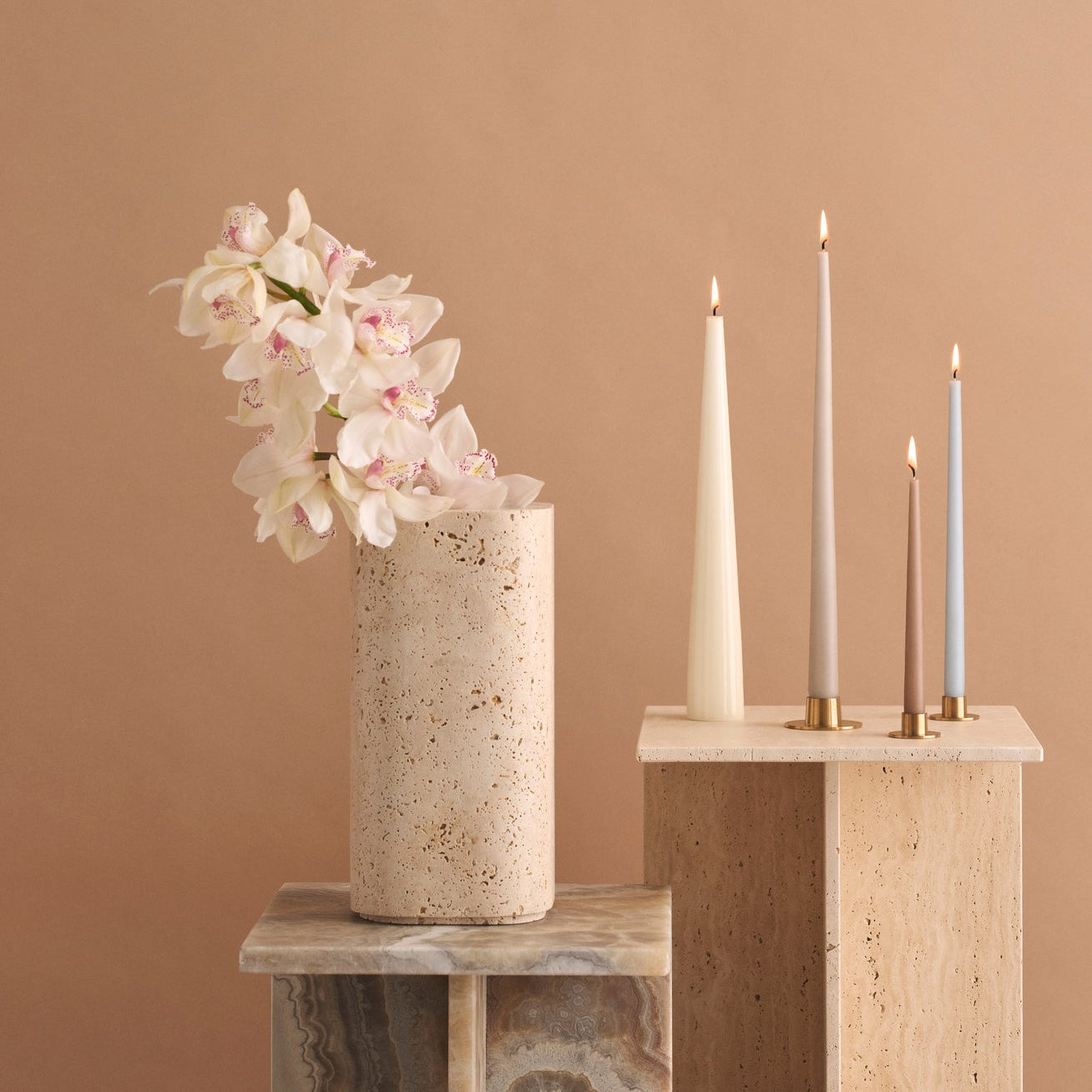 LED Taper Kaars 30cm | 2st. | Linen Grey