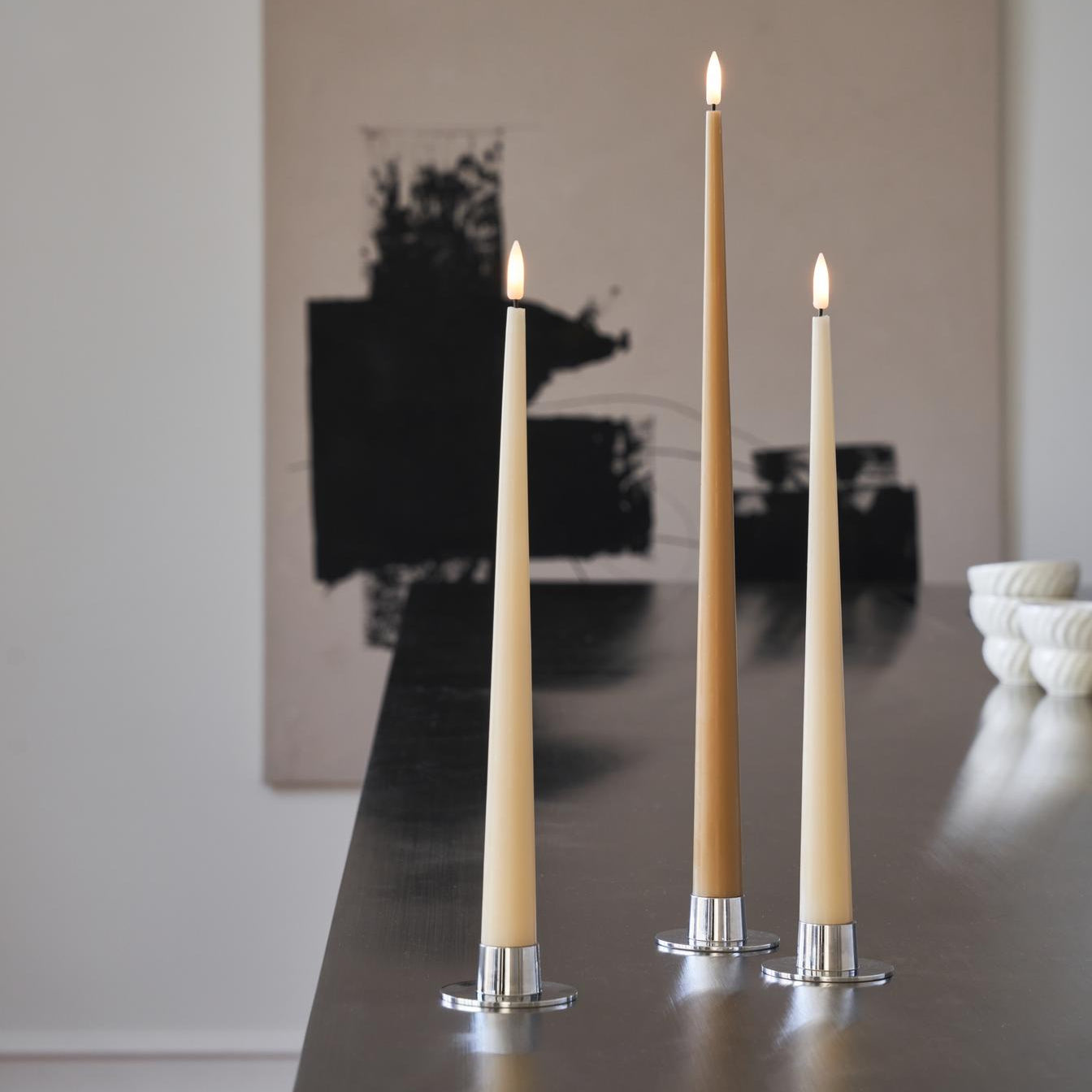 Kaarsenhouder Medium CHROOM