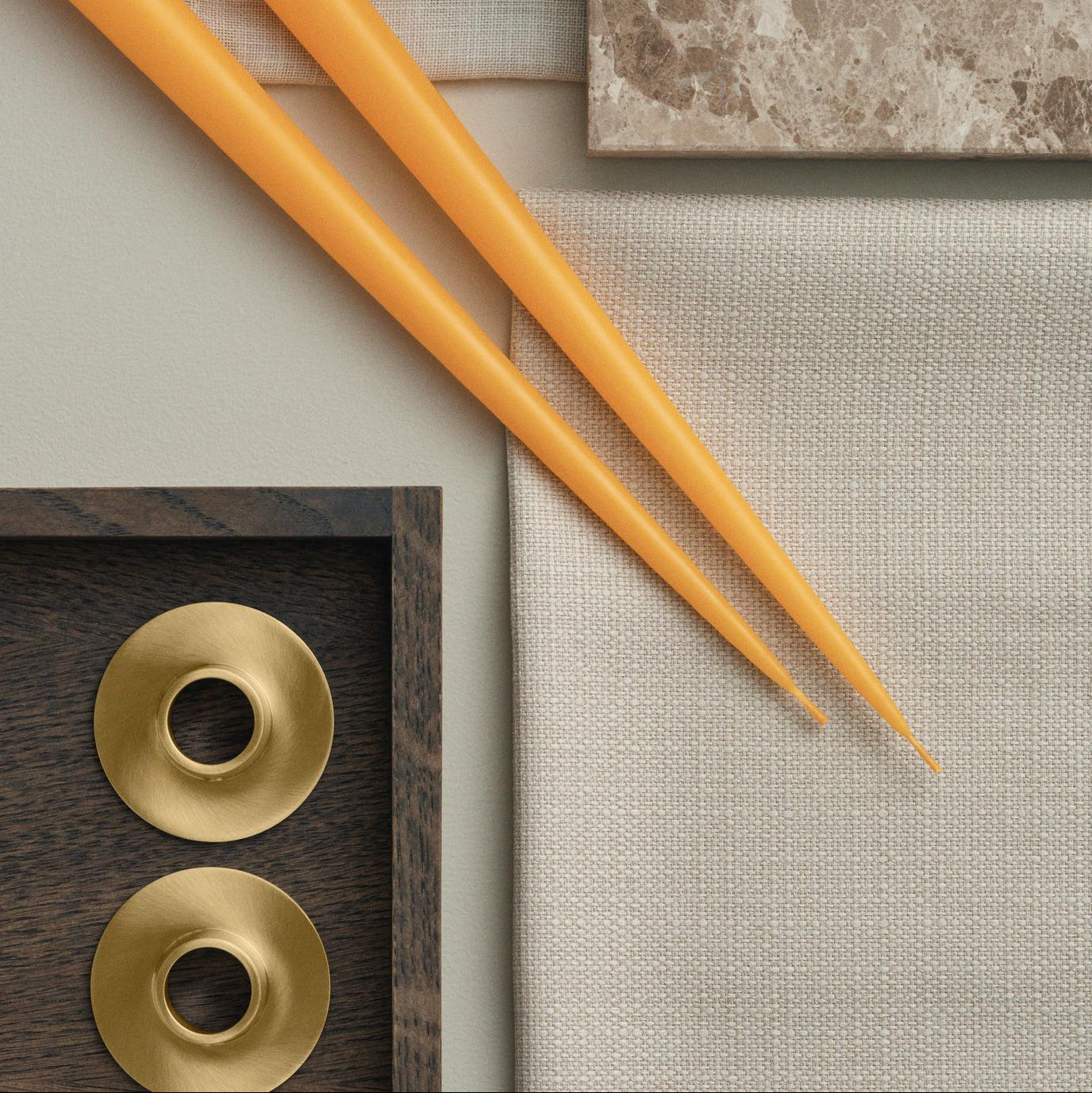 Kaarsenhouder Medium Goud | MAT