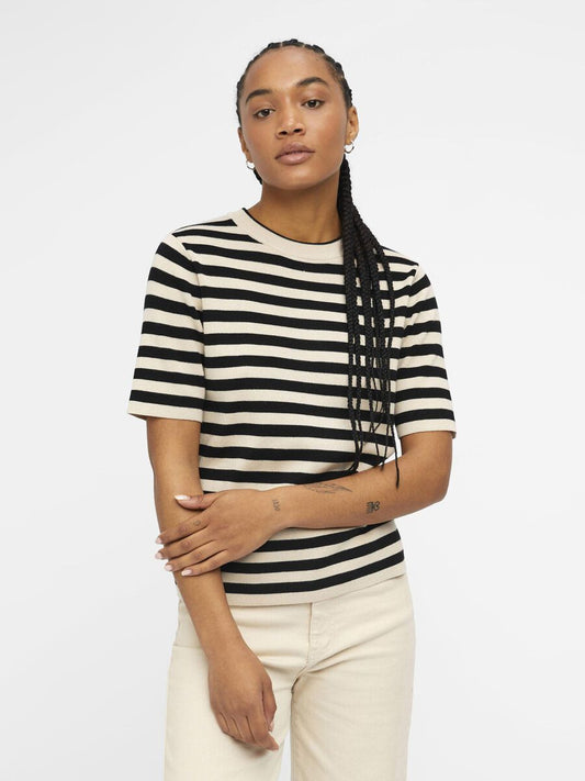 ESTER TOP WITH STRIPE PRINT 