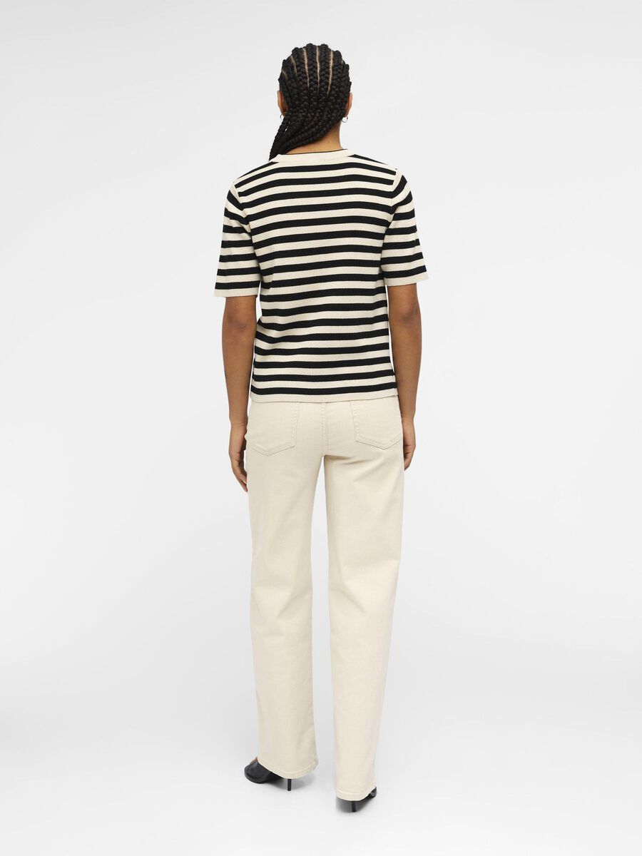 OBJESTER S/S NEW KNIT PULLOVER NOOS