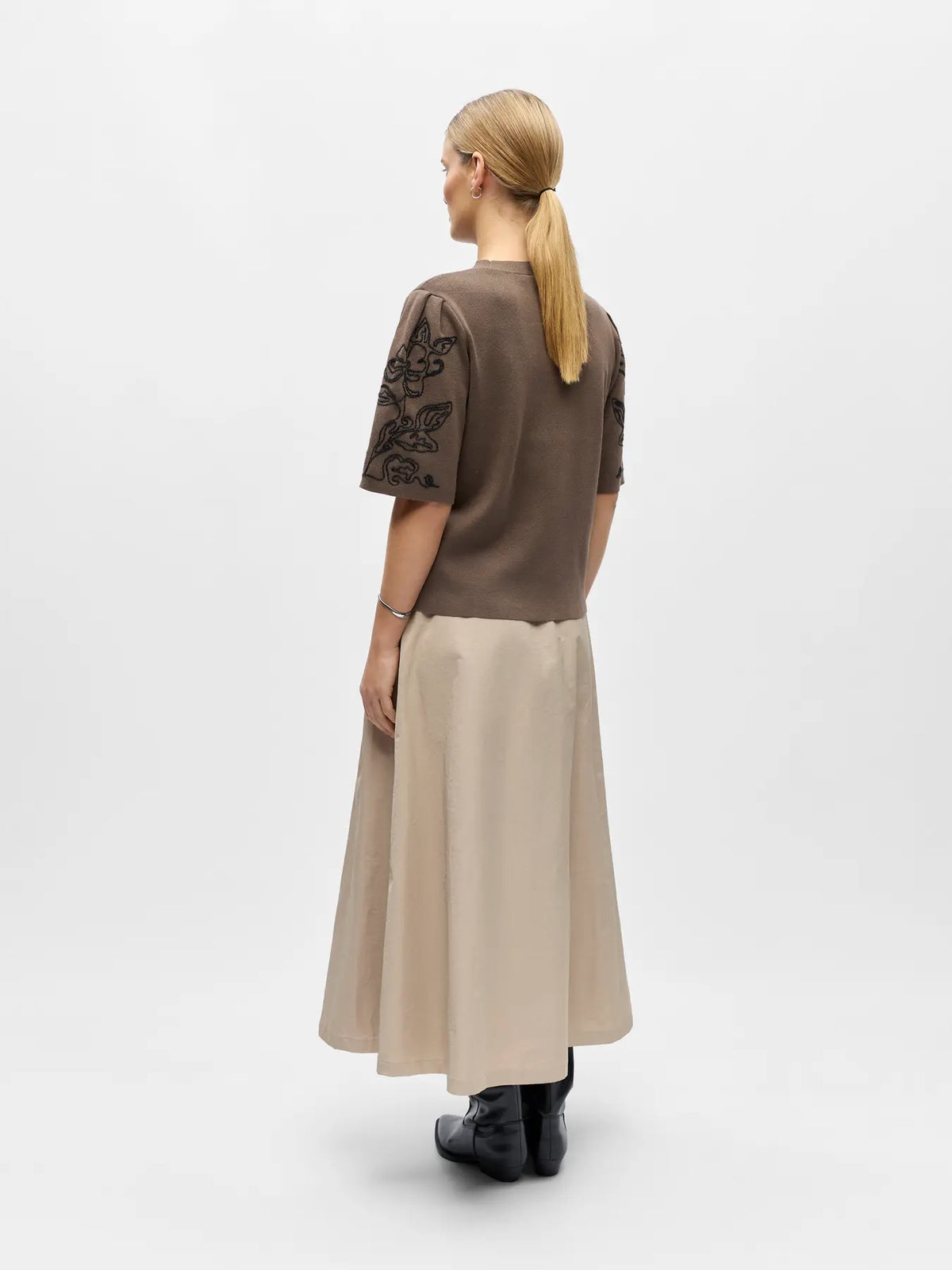 OBJFLORA 2/4 RE KNIT PULLOVER 143